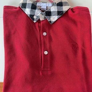 Boys Burberry polo shirt